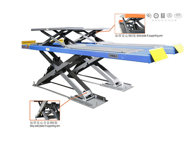 SHL-Y-J-35CCBL Ultrathin Double Level Scissor Lift for Four Wheel Alignment