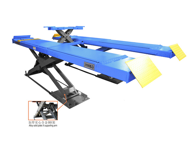 SHL-Y-J-35CCX Ultrathin Scissor Lift for Four Wheel Alignment(With Trolley)