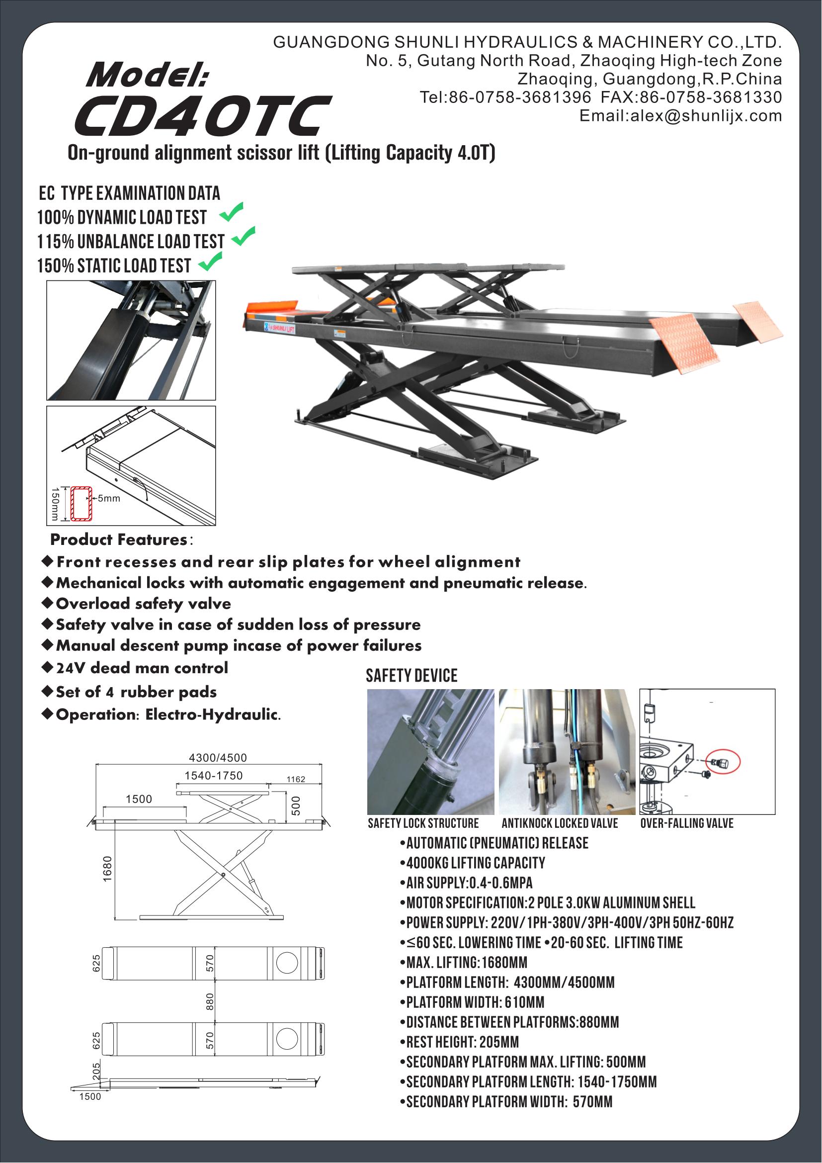 CD40TC On-around alignment scissor lift